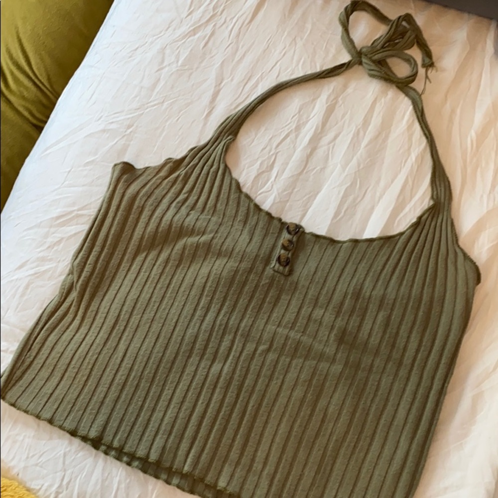 greenish tank top
